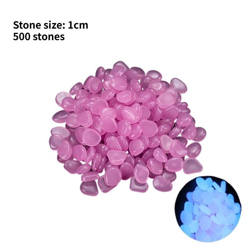 

500 Stones 500stones Luminous Stone Vase Decoration Aquarium Fish Tank Scenery Fluorescent Pebble Garden Home Decor