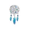 BAMOER 925 Sterling Silver Rainbow Dreamcatcher Pendant Charms Fit Women Bracelet DIY Fine Jewelry Gift 925 Silver Charm Beads