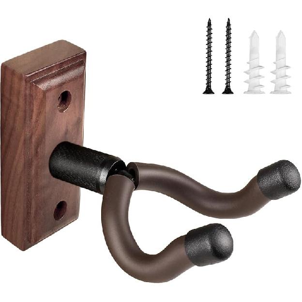 DIDA Guitar Wall Mount, Guitar Hanger, Silicone Pad, U-Shaped Guitar Wall Hanger Mount, Rotatable Guitar Holder Hook Stand Wall for Acoustic,