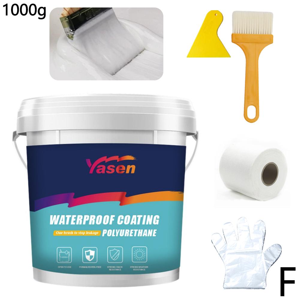 Water-Based Polyurethane Waterproof Coating, Exterior Wall Bathroom Wall & Roof Leak Repair, Solves Water Leakage & Poor Weather