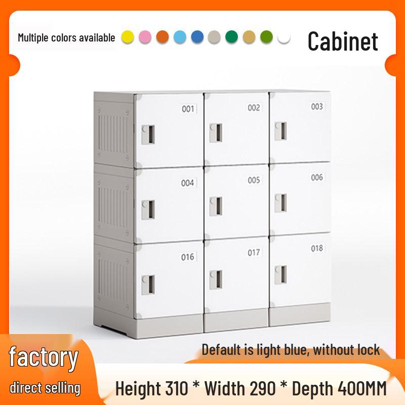 ABS Plastic Student Storage Cabinet with Fingerprint Lock, Anti-collision, Anti-mildew Features