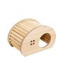 Smooth Hamster Hideaway Wooden Hamster House with Hiding Hole Small Pet Castle Arch Bridge for Dwarf Mice Gerbils Small Pets New