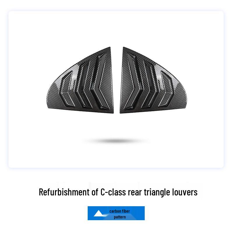 Fits Mercedes-Benz C-Class, GLC, GLE Coupe, S-Class, AMG GT50 Rear Quarter Window Louvers