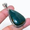 Natural Bloodstone Gemstone Handmade 925 Sterling Silver Pendant 2.17" AP-15862