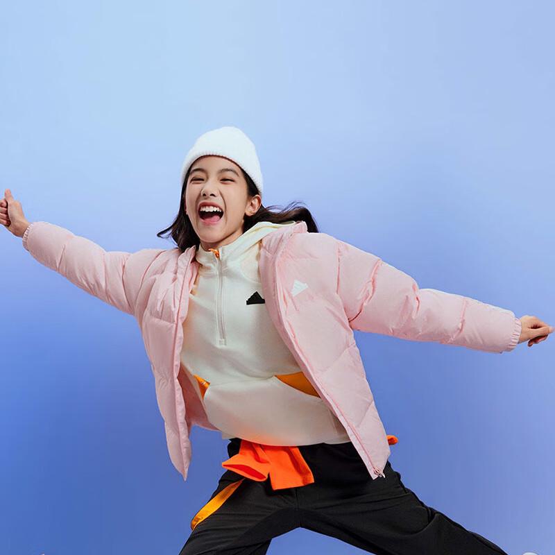 Adidas Girls' Winter Water-Repellent Down Jacket