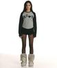 Kimseupeulesikoteunmakes Bumpy Kiss Raglan Long Sleeve T-Shirt Black (Gray)