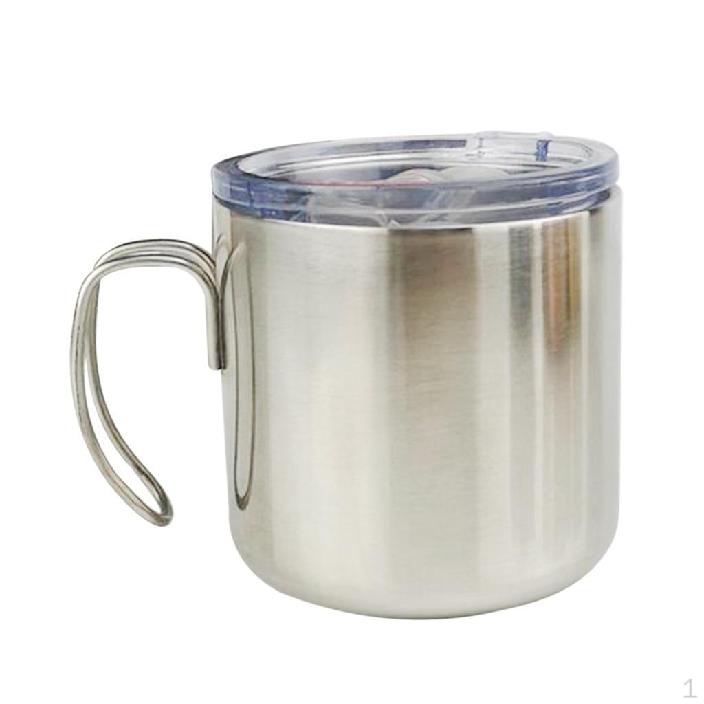 Vacuum Insulated Mugs, Stainless Steel Coffee Metal and tea Cups, for , Outdoor,
