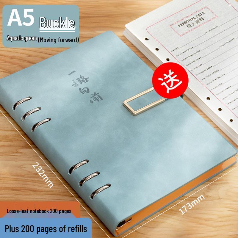 İş ve Öğrenciler İçin Çıkarılabilir Sert Kapaklı Gevşek Yapraklı Defter