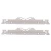 2PCS Wheel Alignment Tool Silver Color Alloy Steel Automotive Toe Alignment Tool with Hanging Holes