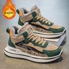 Herren High-Top Schuhe Winter Samt verdickt warm junge Sportschuhe Laufen wasserdicht höhenvergrößernd Papa kältefest Baumwollschuhe