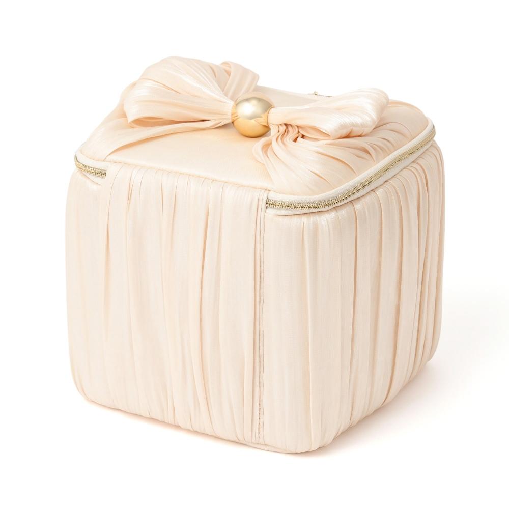 Franc Franc Japan Chiffon Ribbon Vanity Pouch M Ivory