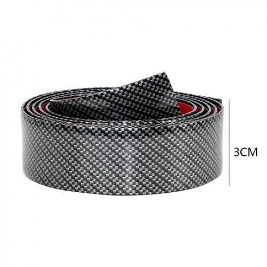 Car Accessories Carbon Fiber Door Plate Sill Scuff Cover Anti Scratch Sticker