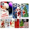 Christmas Santa Claus Present Soft Cover for iPhone 16 17 Air 15 14 Pro Max 16E Phone Case 13 Mini 12 11 7 SE 8 Print Pattern Fi