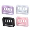 4pcs Nail Drill Bit Holder Stand Home Salon Dustproof Nail Drill Bit Display Organizer Storage Container Box