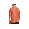 Under Armour Solid Color Running Short Sleeve T-Shirt Men Tops Orange 1375692-816