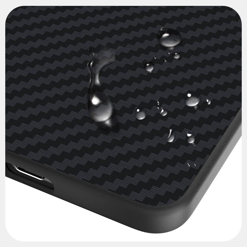 Carbon Fibre Case For Samsung Galaxy S25 Edge Magsafe Slim Rigid Magnetic Ecology Leather Case Cover Metal Lens Drop Test Grip