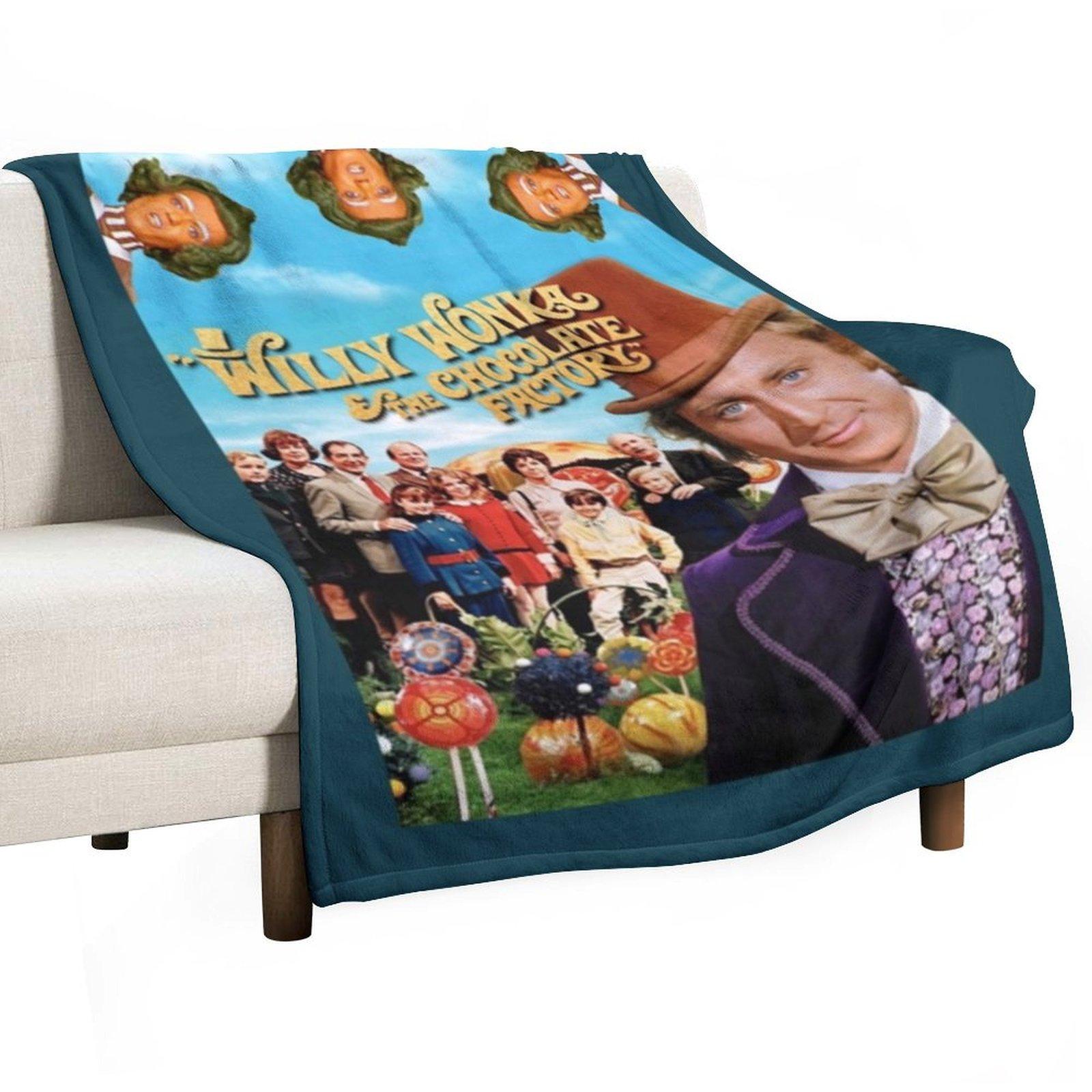 The chocolate factory Throw Blanket Hairys Cute Kid S Blankets For Sofas Blankets 30x40in