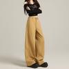 Gedijie Khaki Loose Wide Leg Jeans