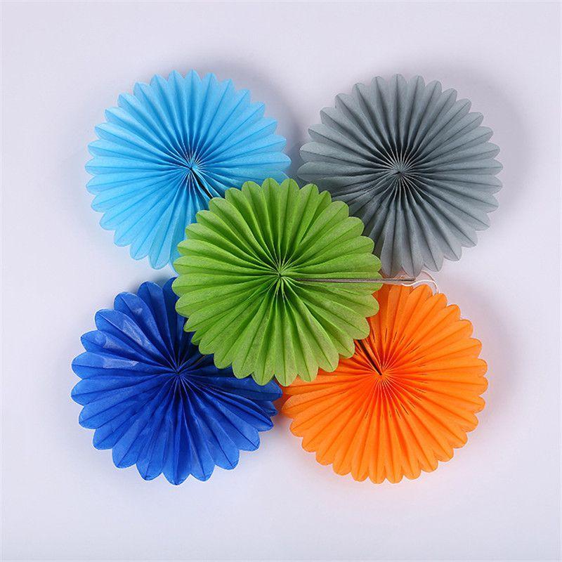 Beautiful Paper Fan Flower Decorations For Stunning Baby Shower Party Displays