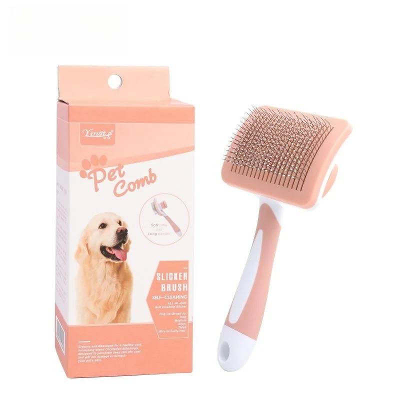 1pcs Pet Hair Removal Comb Undercoat Hair Removal Slicker Brush For Dog And Cat Grooming Tool Pet Cleaning Supplies
