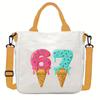 Steal a Brainrot 67 Unicorn Printed Student Crossbody Bag Casual Canvas Shoulder Bags