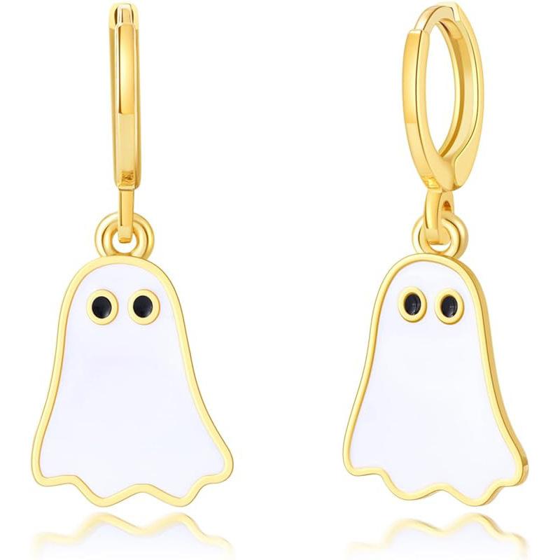 Hot Sale New Product Stud Earrings Cute Ghost Alloy Pendant Earrings Holiday Party Women's Earrings