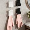 4pcs Kitchen Glove Storage Dishwashing Glove Hook Household Rubber Glove Holder Cloth Clip for Hanging Gloves