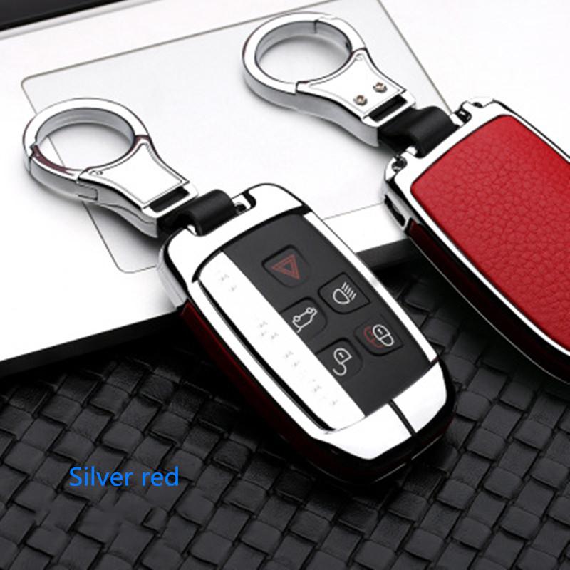Leather Smart Car Key Cover Case for Land Rover A9 Freelander Evoque Discovery 4 5 Sport LR4 for Jaguar XK XKR XF XFR XJ Style