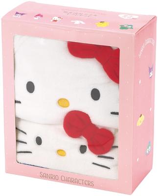 Conjunto de Toalhas para Presente (2 pedaços): Toalha para Secar Cabelo, Toalha de Banho, Absorvente, Secagem Rápida, Sanrio Hello Kitty SET1075
