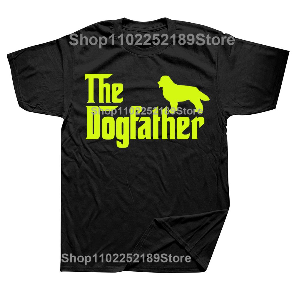 Neuheit Berner Sennenhund The DogFather T-Shirts Grafik Baumwolle Streetwear Kurzarm Geburtstagsgeschenke Sommerstil T-Shirt