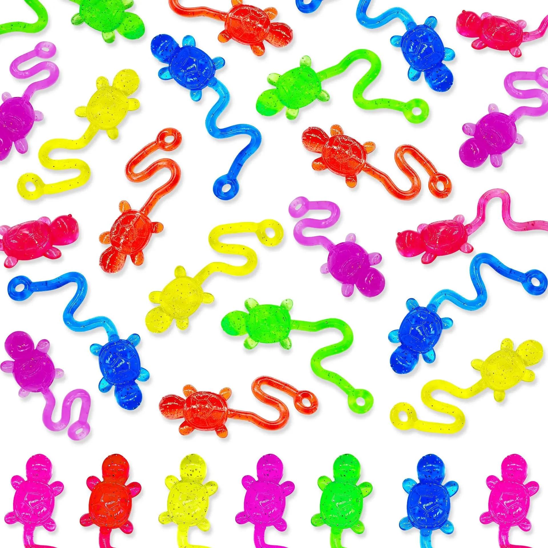 10/20 Stuks Kinderen Plezier Plakkerige Schildpad Speelgoed Handpalm Elastische Schildpad Speelgoed Kinderen Ouder-Kind Interactief Feest Speelgoed Cadeau