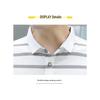 PLAYBOY Men's Summer Business Casual Striped Polo Shirt