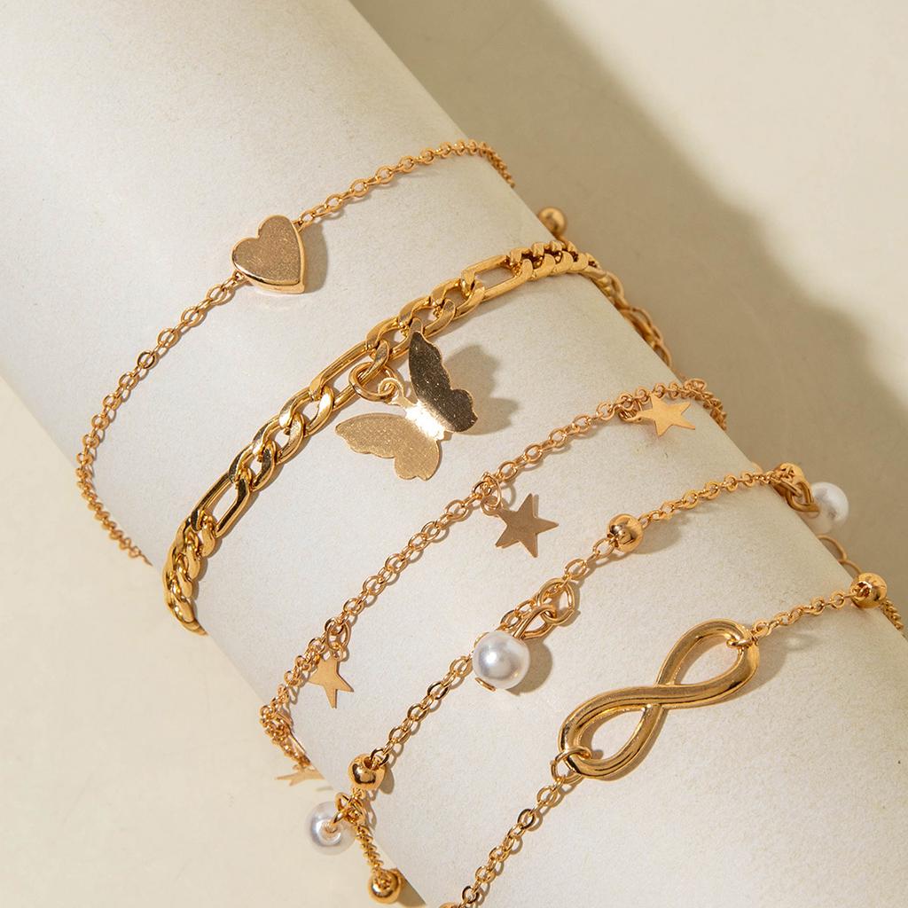 Jewelry Cross Simple Chain Foot Decoration, Eye Pendant Multi-layer Stacked Anklet Wholesale