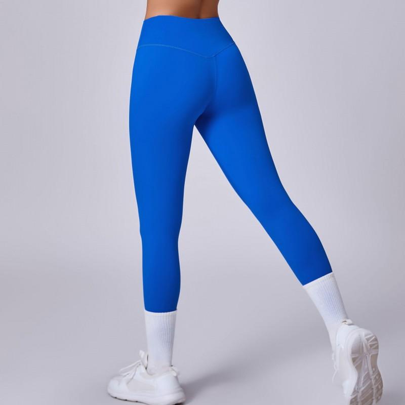 Hohe Taille Bauchkontrolle Leggings Yoga Laufen Fitnessstudio Training Schnelltrocknend Atmungsaktiv Sporthose Damen