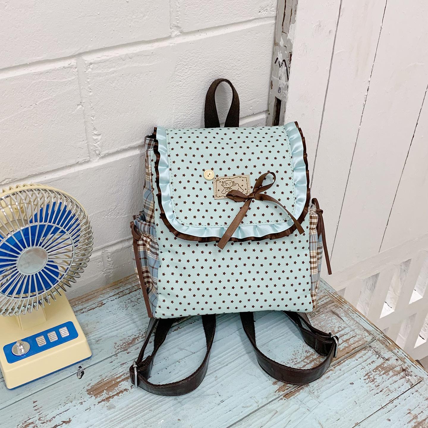 Cute Good-looking CollegeLolitaBackpack Teenage Girls  Dolls Goofy Schoolbag Puppy Artistic Elementary School Student Backpack