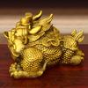 Golden Ornament Pure Copper Emperor - Toad Home Office Store Desktop Decoration Brass Three-Legged T