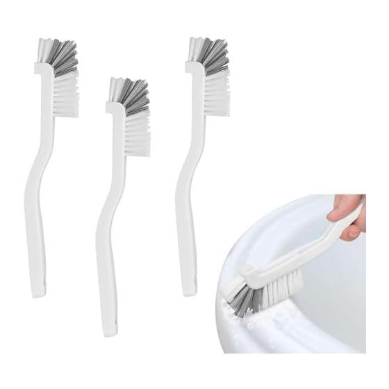 Cleaning brush, drain brush, crevice brush, set of 3, bath cleaning tools, crevice brush, crevice cleaning, dirt removal, bathroom cleaning brush,