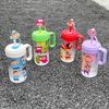 Glass girl summer office straw water cup cute tea water separation brewing cup