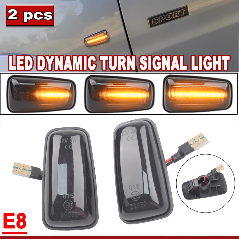 Dynamic LED Turn Signal Side Marker Light for Peugeot 306 106 406 806 Expert Partner for Citroen Berlingo Jumpy Saxo Xantia XM