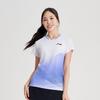 Li Ning Badminton Series Sports Breathable V-Neck Pullover Quick-Dry Short Sleeve T-Shirt Moisture-Wicking Training Wear Women Tops AAYU212-1