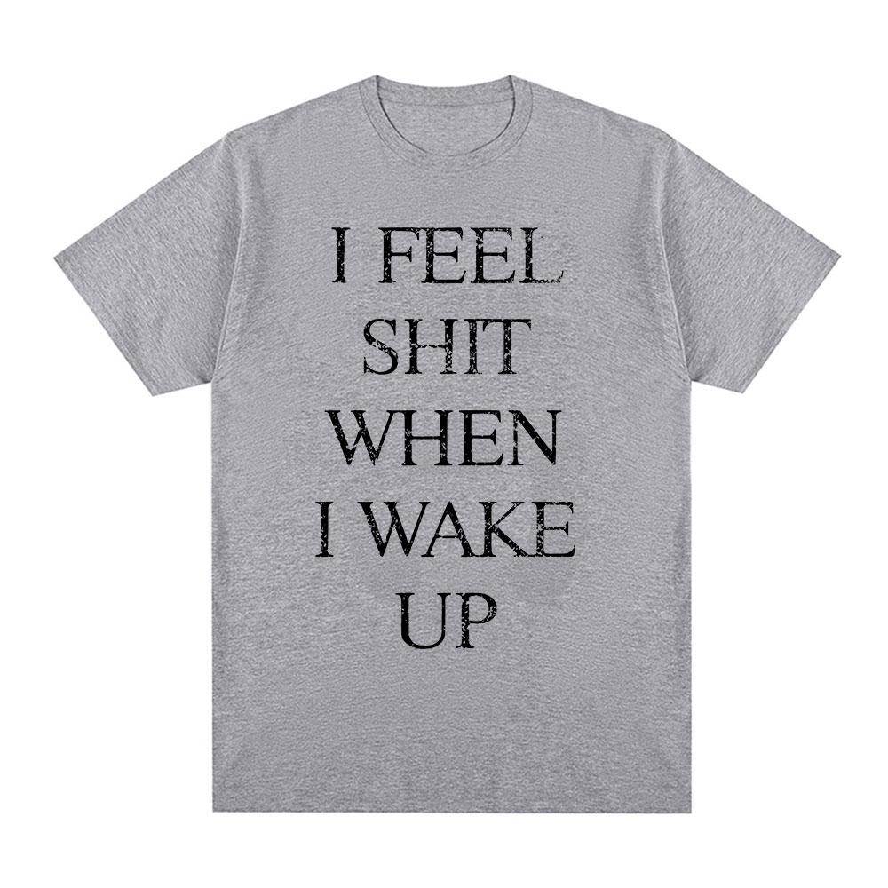 

Yungblud I Feel Shit When I Wake Up Tshirts Unisex Clothing Fashion Hip Hop Short Sleeves T Shirt Cotton Casual Tshirt Streetwear 4XL