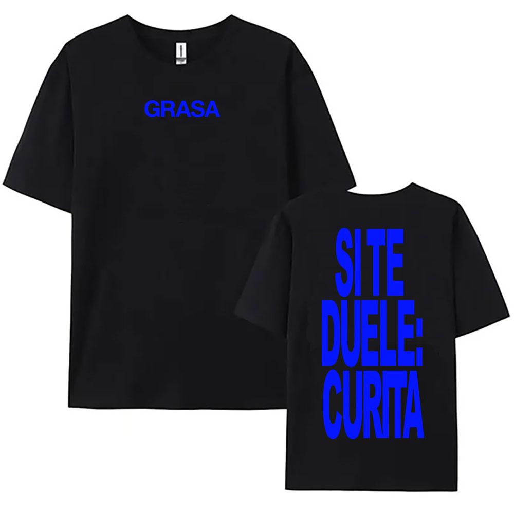 TIENES QUE APRENDER A AMARTE Tshirts SI TE DUELE CURITA Print T-shirt Nathy Peluso Singer Graphic T Shirt Cotton Tees
