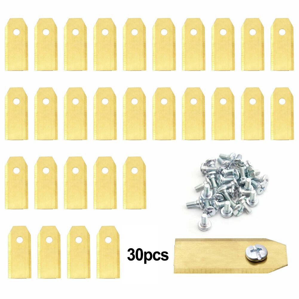 9/18/30PCS Grass Trimmer Blades Lawn Mower Replacement Trimmer Cutter Garden Robotic Lawnmower Tools