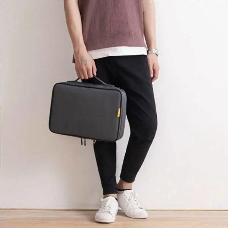 Portable Document Storage Bag Multifunction File Organizer for Tickets Certificate Passport Card Storage Case Waterproof Large Capacity Travel Bags