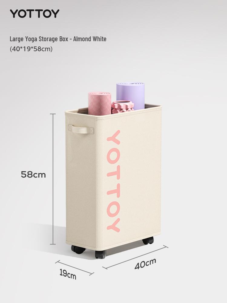 Wheeled Yoga Mat Fitness Tool Storage Basket for Gym Laundry 3490₽