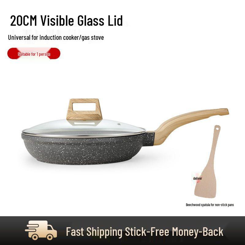 British Mingjue Maifan Stone Non-Stick Wok for Induction & Gas - Ideal for Frying, Stir-Frying & Cooking.