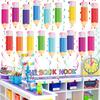 48pcs Back To School Pencil Hanging Swirl Decorations - Colorful Paper Confetti for Classroom, Party, Graduation, Birthday Decor