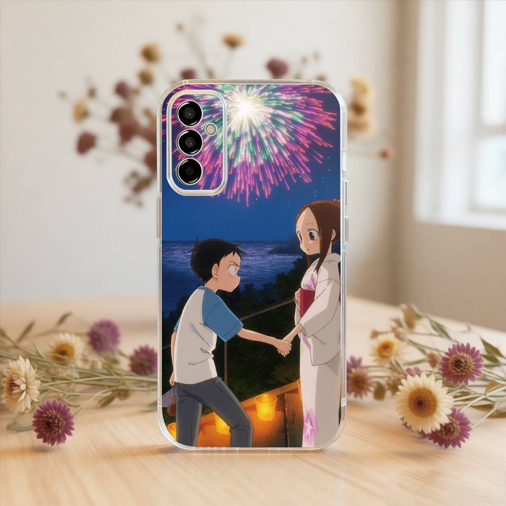 

Karakai Jouzu no Takagi-san Phone Case For SamsungA10,12,20,21S,30,31,40,50,51,52,70,71 Transparent Cover Samsung a70