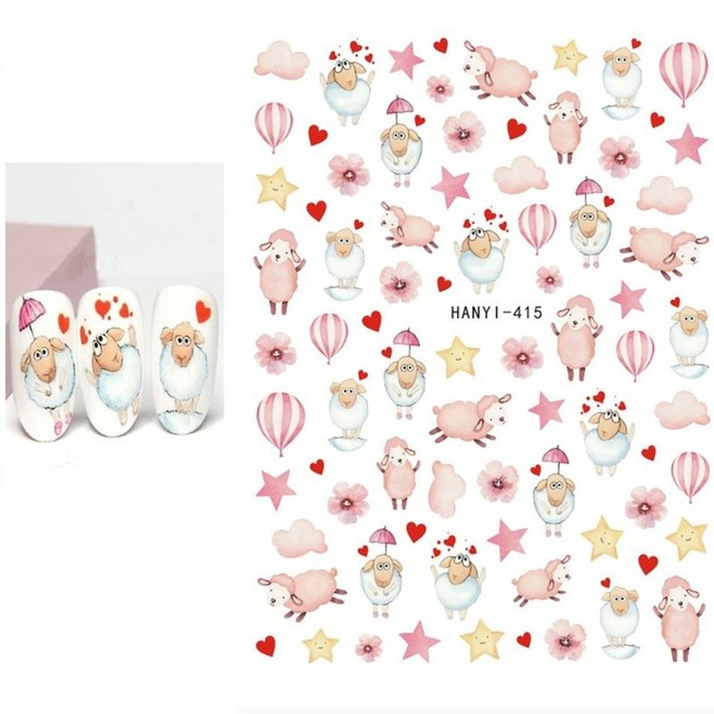 Zurück Kleber Aufkleber 3D Nagel Aufkleber Schwarz Weiß Geometrische Zeichnungen Designs Nagel Aufkleber Dekoration Für Nail Art Schönheit