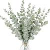 20/10PCS Artificial Eucalyptus Leaves Artificial Plants Tree Stems Flower Wreath Bouquet Garden Decorations Home Accessories